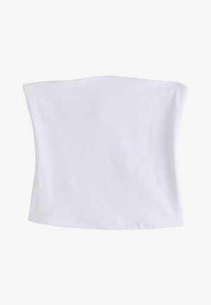 Next, REGULAR FIT - SOFT TOUCH SLINKY SLEEVELESS BANDEAU TOP . - Top - white