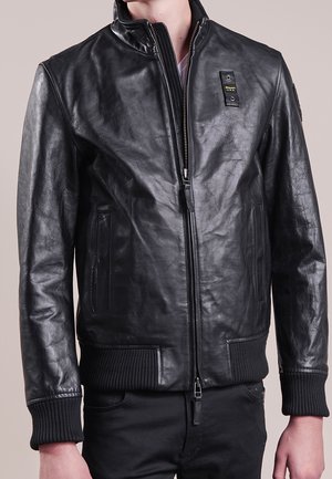 Lederjacke - black