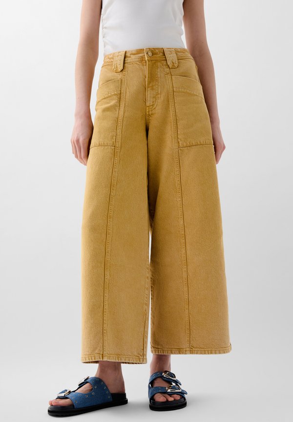 CULOTTE - Jeans Relaxed Fit - mustard