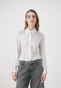 LIU JO - CAMICIA FRANGINE STRASS - Button-down blouse - star white Thumbnail Image 1