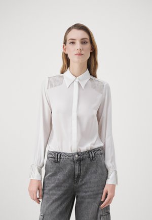 CAMICIA FRANGINE STRASS - Button-down blouse - star white