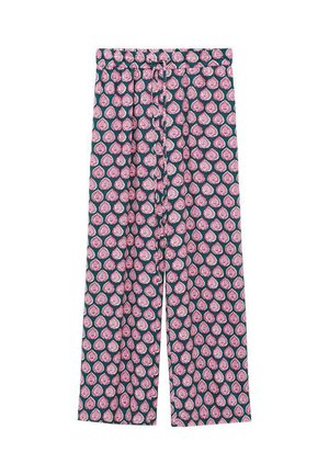 PRINTED STRAIGHT - Trousers - dark green