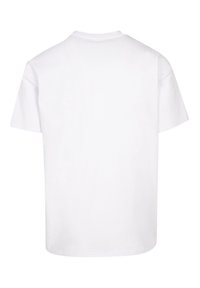 White cotton t-shirt with a crew neck and short sleeves. The back is plain, featuring a relaxed fit and no visible tags or logos.