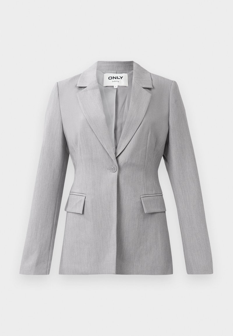 Only Blazer grijs gemêleerd