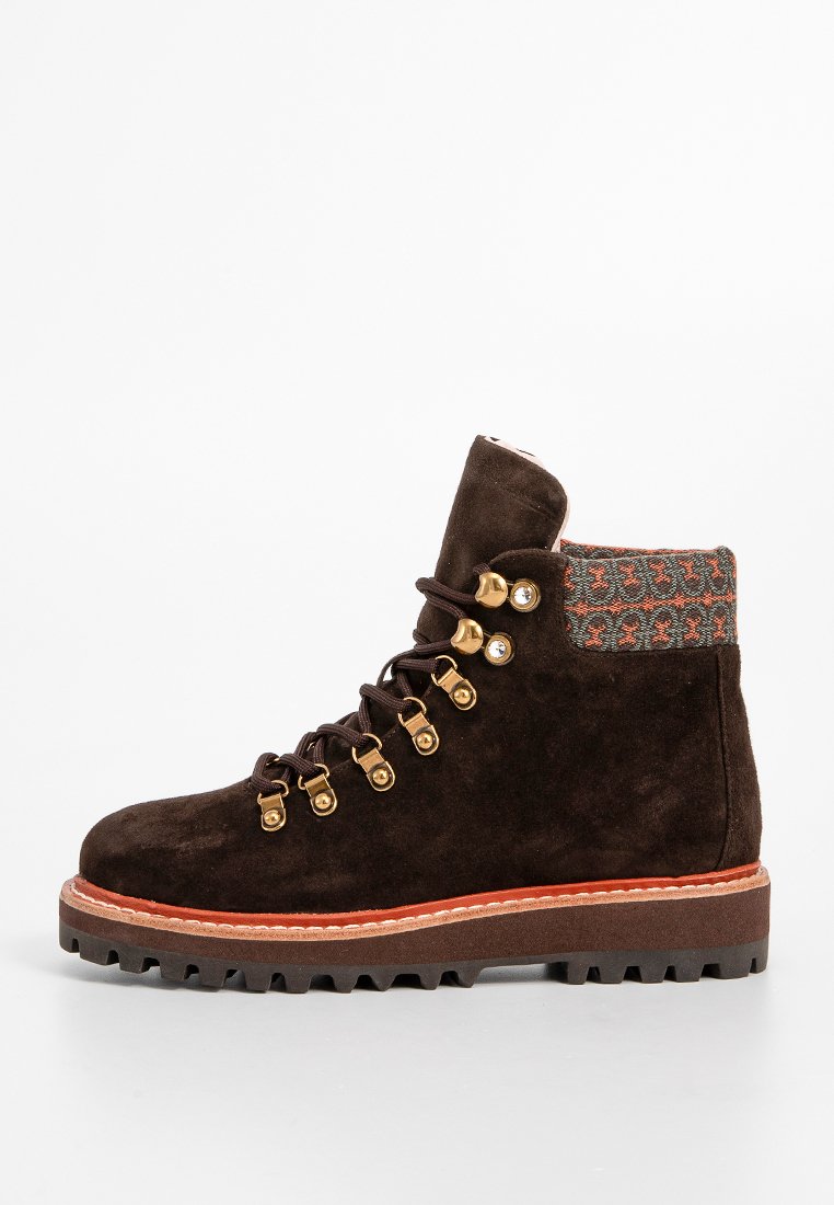 Coccinelle Veterboots donkerbruin