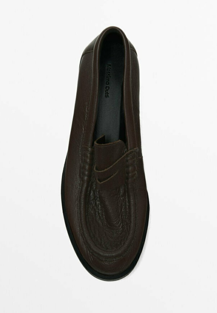 Massimo Dutti PENNY LOAFERS - Slip-ons - mottled dark brown - Zalando