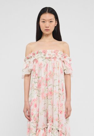 Needle & Thread SUMMER POSY ARIA OFF SHOULDER ANKLE GOWN - Maksimekko - moonshine/coral