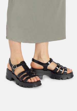Platform sandals - schwarz