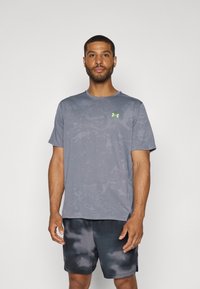 Under Armour VENT - Športne majice - castlerock/hyper green