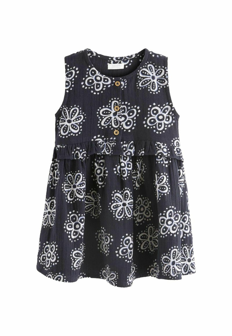 Next PEPLUM  REGULAR FIT - Denní šaty - black floral