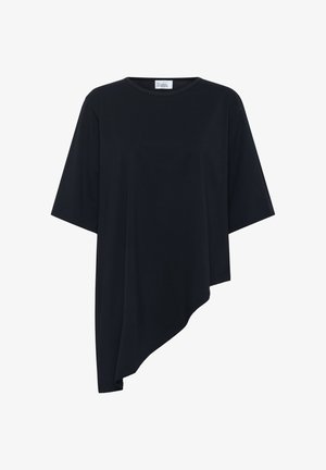 My Essential Wardrobe ASYMETRIC - Trükipildiga T-särk - black