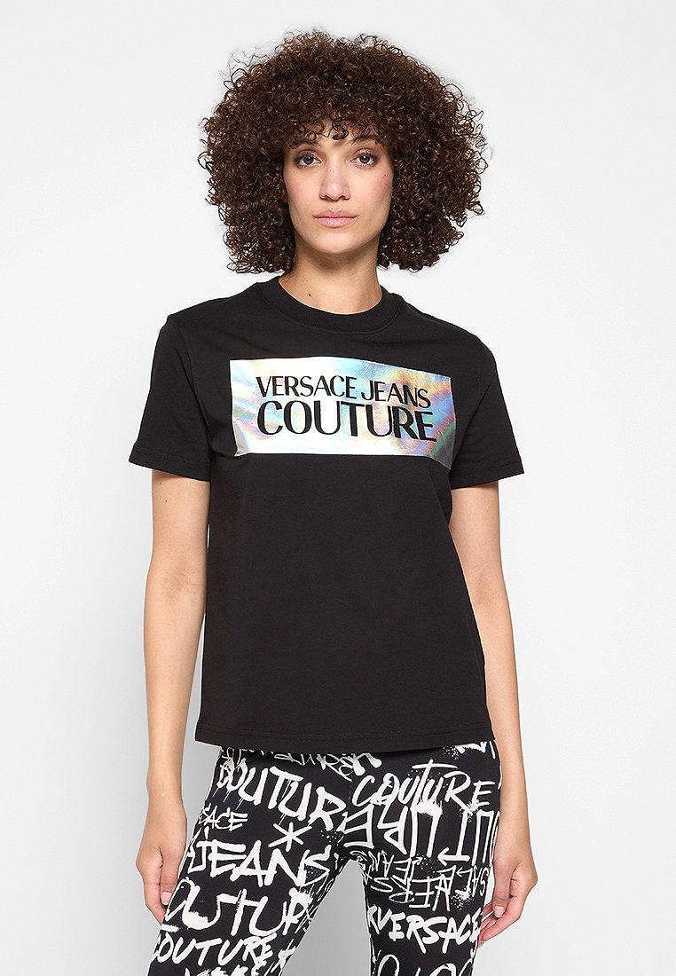 Versace Jeans Couture T-shirt print zwart