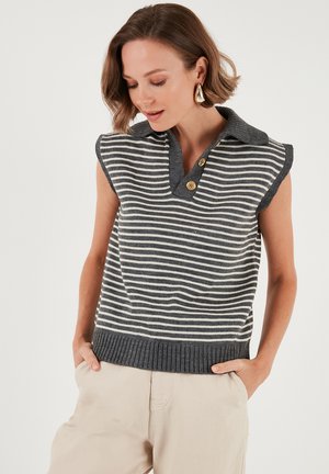 REGULAR FIT - Polokošeľa - d grey ecru