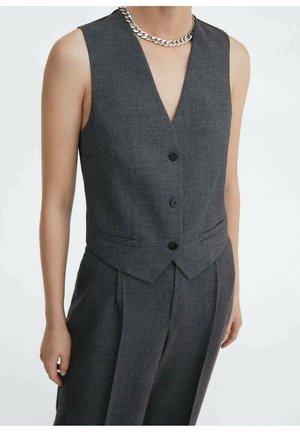 Mango, Veste sans manches - mottled grey