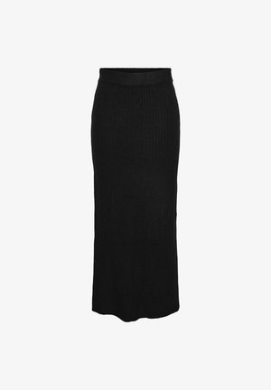 Pieces Falda larga - black