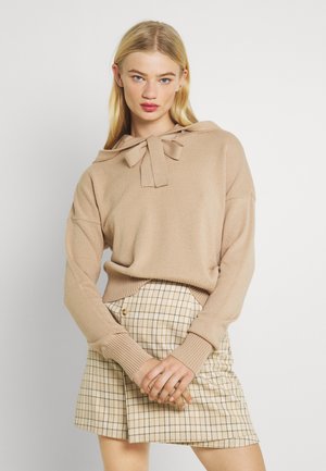 NMSHIP HOODIE - Maglione - beige