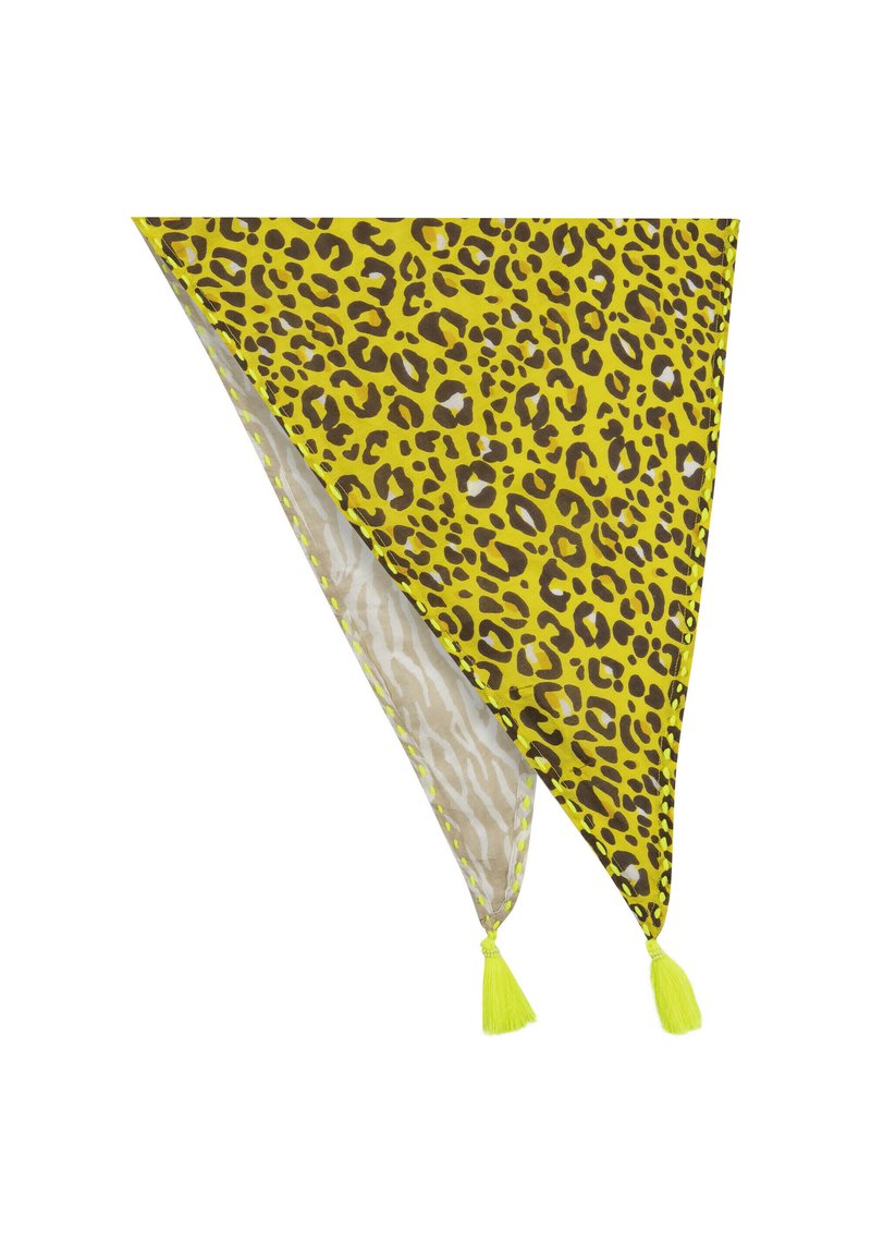 Damen Schals | Codello DREIECKSTUCH MIT ANIMAL-PRINT Tuch gelb - KK36263 Damen Schals | Codello DREIECKSTUCH MIT ANIMAL-PRINT Tuch gelb - KK36263