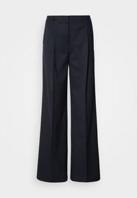 PANTS TAILORED STYLE WIDE LEG SINGLE PLEAT WELT POCKET - Pantalones - deep night blue