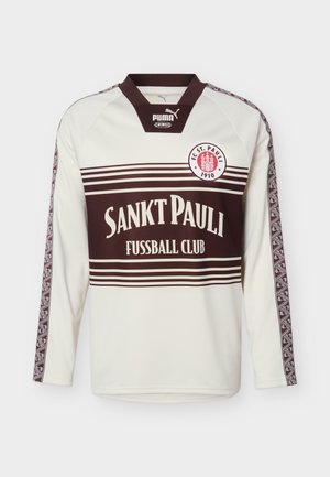 Puma, FC ST. PAULI KING - Top s dlhým rukávom - alpine snow/dark chocolate