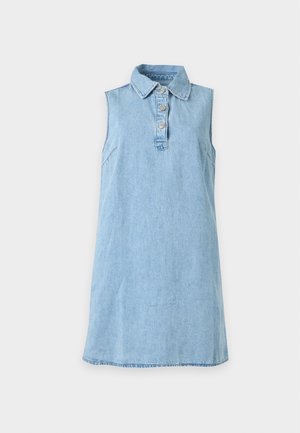 GAP, COLLAR DRESS OPAL - Denimové šaty - light wash