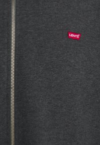 Levi's® Plus BIG ORIGINAL ZIP UP - Camisola com fecho - charcoal heather