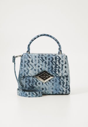 SHEILA MONOGRAM TOP HANDLE BAG - Håndveske - light denim