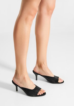 CAMILLA - Heeled mules - black