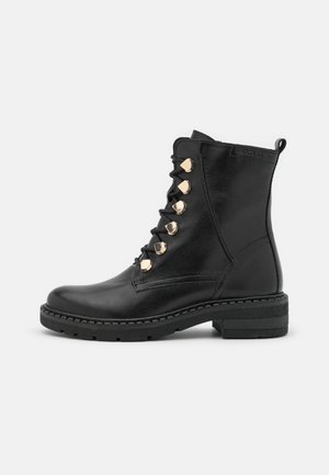 Marco Tozzi Schnürstiefelette - black antic