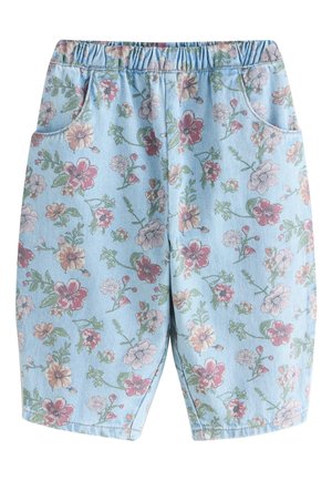 Next, PULLON BARREL - Straight leg jeans - blue floral print