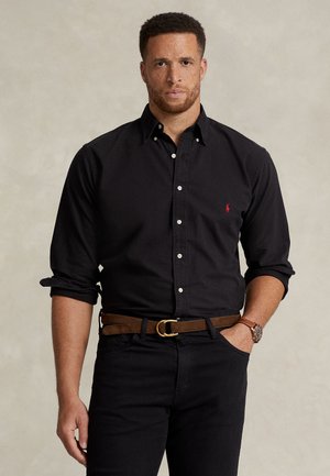GARMENT-DYED OXFORD SHIRT - Košeľa - black