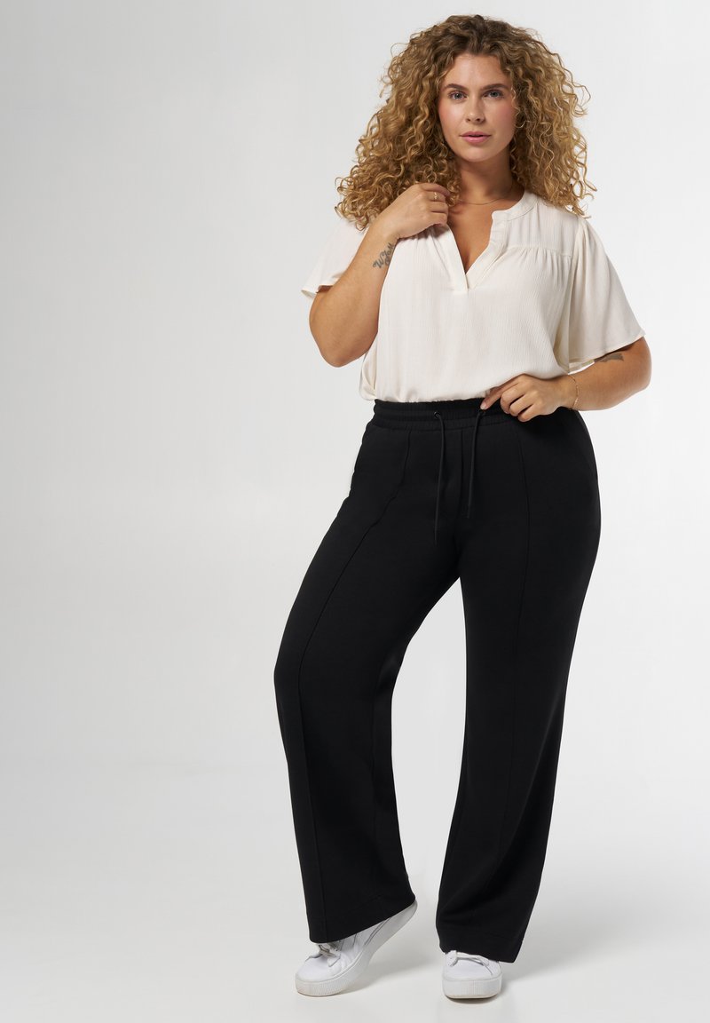 MS Mode MET SIERNAAD - Trainingsbroek - black