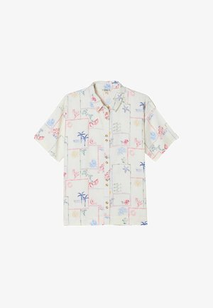 FatFace, REGULAR FIT - SHIRT . - Blusa - ivory sea postcard