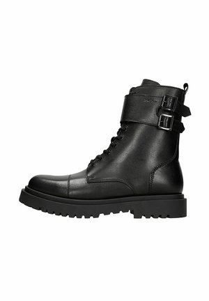 Kovbojské/motorkářské kotníkové boty - black