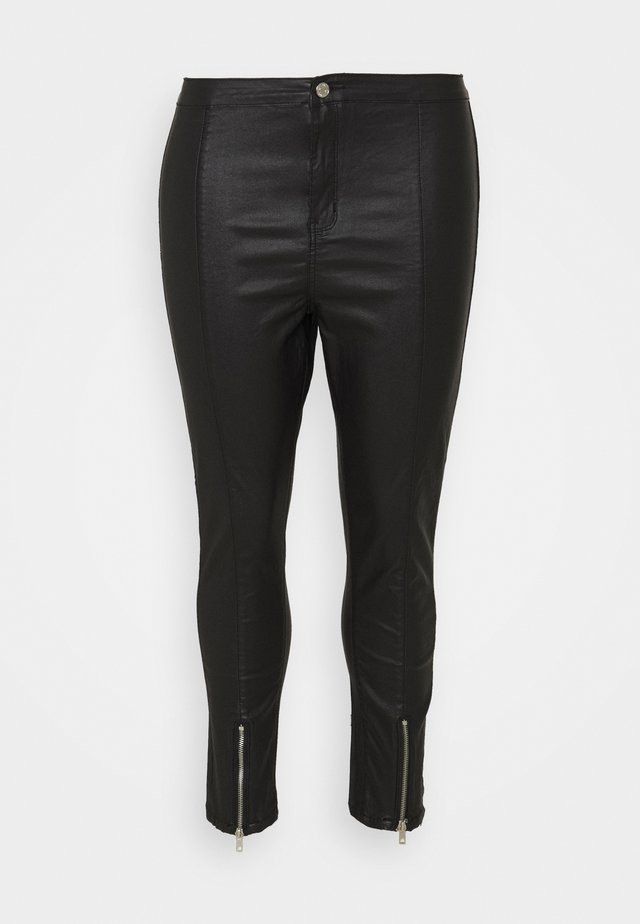 SPLIT VICE WITH ZIPS - Pantaloni - black