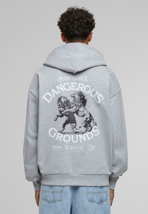 Zip-up sweatshirt - heather grey