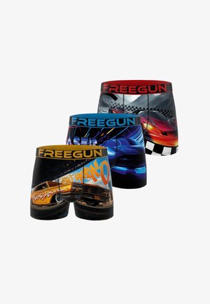 Freegun, 3 PACK PRINTED - Boxers - jaune orange rouge bleu