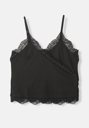 ADAPTIVE WRAP CAMI WITH HOOK-AND-LOOP FASTENERS - Top - black