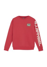 Indian Blue jeans PRINT SLEEVE - Sweatshirt - hibiscus red