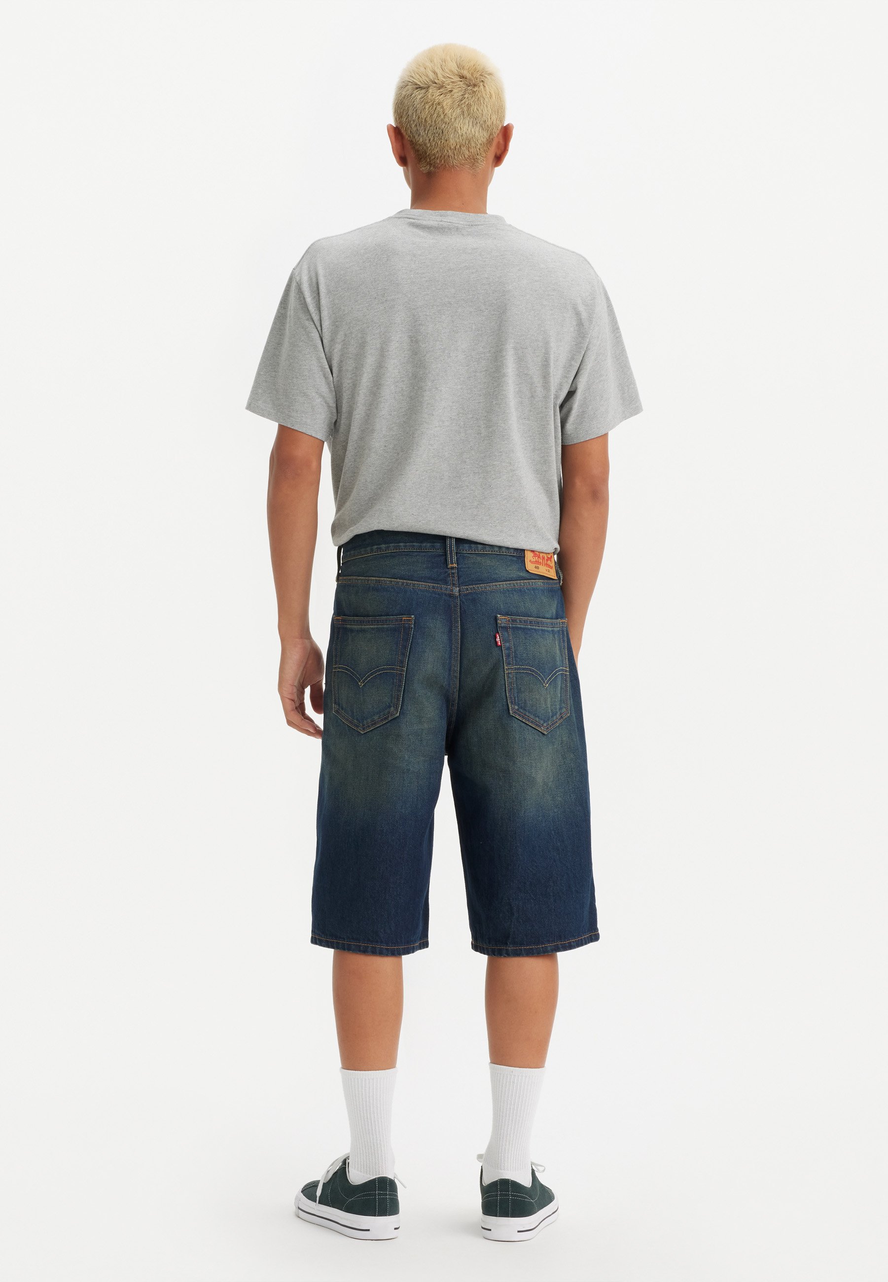 Levi's® 469® LOOSE SHORTS - Denim shorts - springstein short/dark