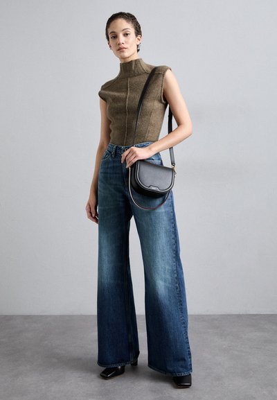 Bally CODE FLAP CROSSBODY - Borsa a tracolla - black/oro