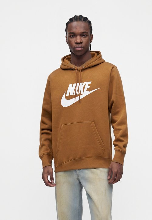 Nike Sportswear CLUB - Hanorac - ale brown/white