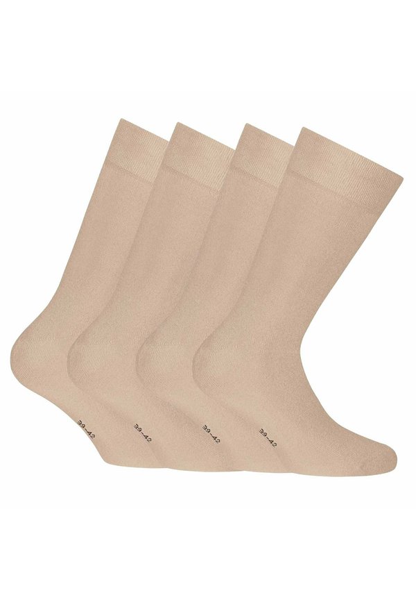BASIC 4ER PACK RZSOCKEN - Socks - beige