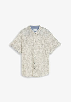TOM TAILOR, TOM TAILOR BLUSEN & SHIRTS PLUS SIZE - KURZARMHEMD MIT MUSTER - Skjorter - off white irregular design