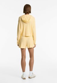 OYSHO RIB-KNIT - Šortky - yellow