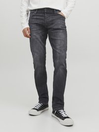 Jack & Jones - JJIGLENN JJFOX  - Karcsúsított farmerek - black denim Miniatűr kép 1