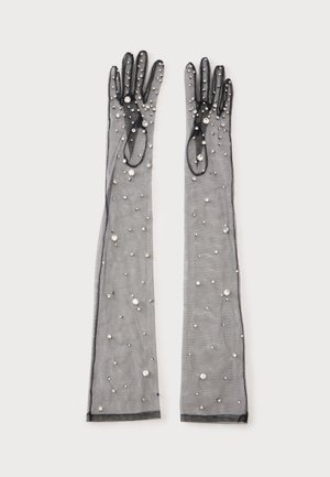 GLORIA - Gants - black/silver-coloured