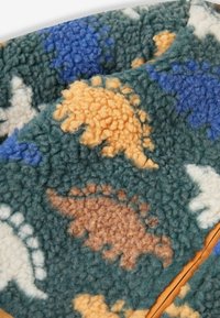 JoJo Maman Bébé BORG HOOD - Polárdzseki - khaki green stegosaurus