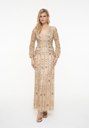 EMBELLISHED SEQUINS - Ballkleid - taupe blush