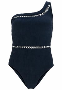 Mint Velvet RIKRAK ONE SHOULDER   - Plavky - navy