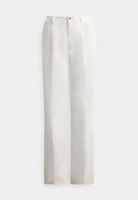 RELAXED FIT PLEATED CHINO PANT - Chinos - deckwash white